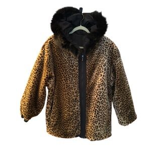 Vintage Marvin Richards Reversible Leopard Print/Black Women’s Jacket